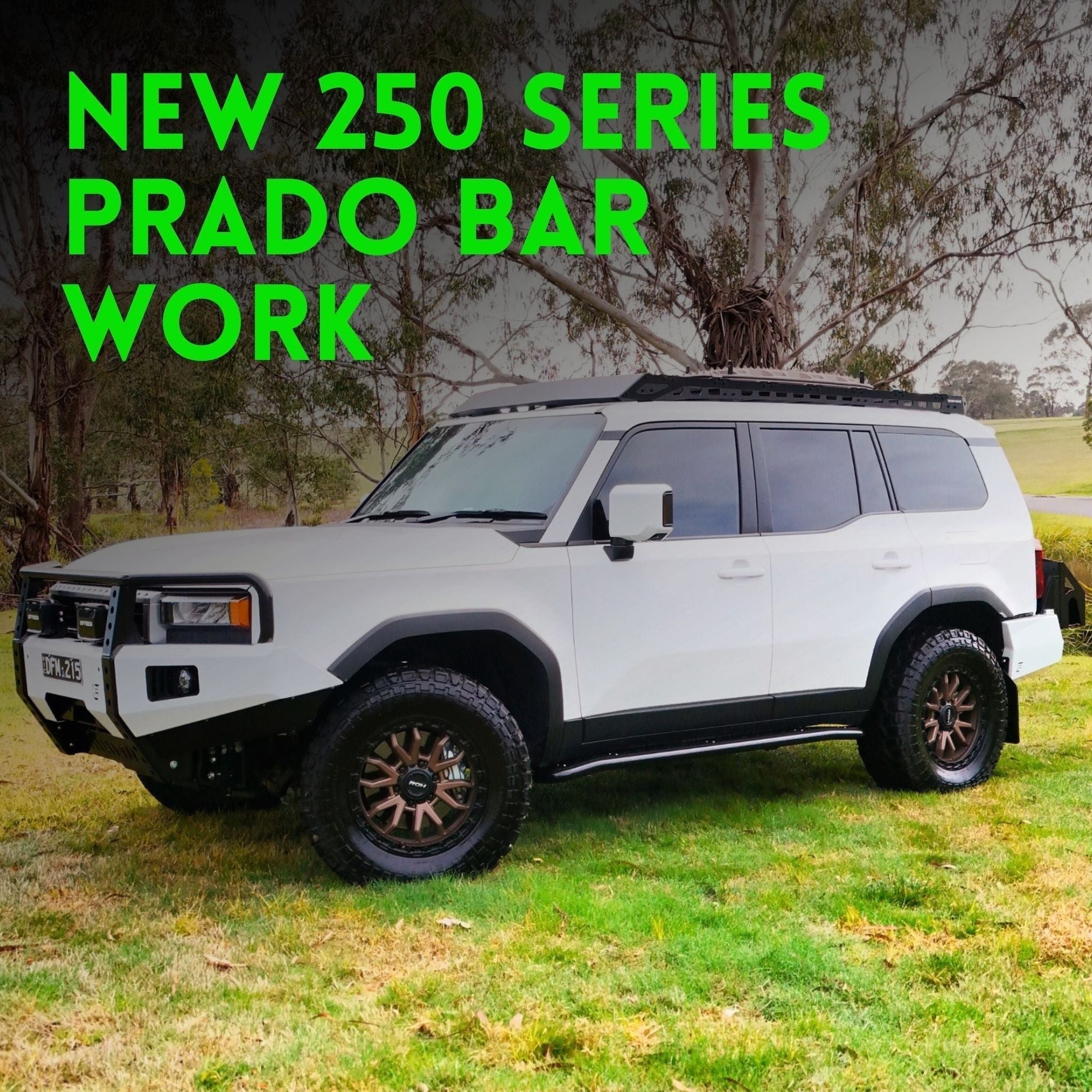 NEW Toyota Landcruiser 250 Series Prado Bull Bar, Rear Bar and Rock Sliders