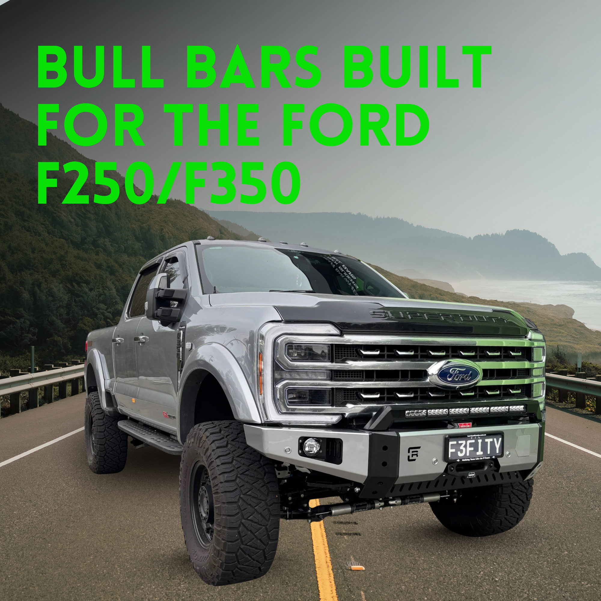 Heavy-Duty Protection for American Trucks: Dallas & Winter Bull Bars for the Ford F250/F350 F-Trucks