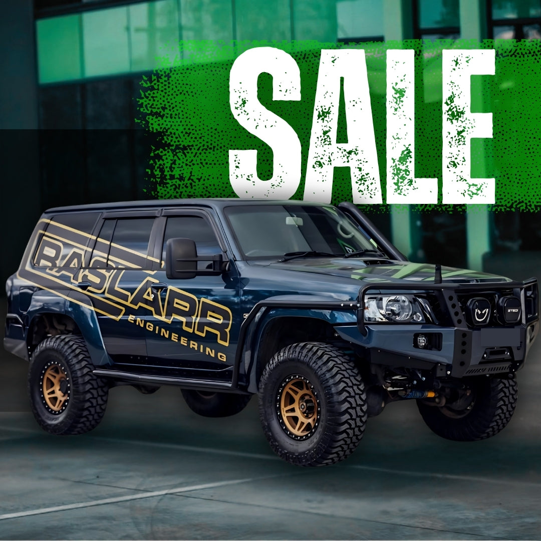 Raslarr End Of Financial Year Sale EOFY for 10% - 45% Off everything. Bull Bars, Rock Sliders, Rear Bars Wheel Carriers, 4WD accessories 1080 square instagram Boost Your Brand