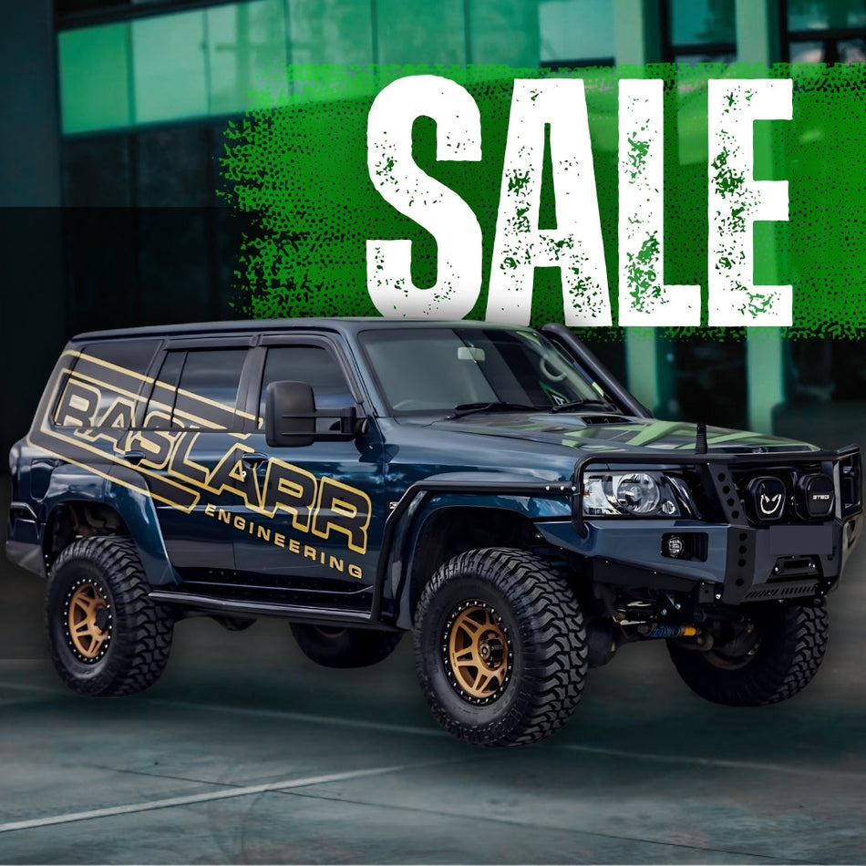Raslarr End Of Financial Year Sale EOFY for 10% - 45% Off everything. Bull Bars, Rock Sliders, Rear Bars Wheel Carriers, 4WD accessories 1080 square instagram Boost Your Brand