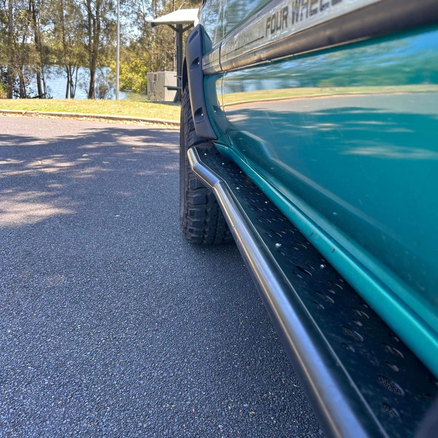 80 Series Toyota Landcruiser Revolution Rock Sliders & Rails | Raslarr