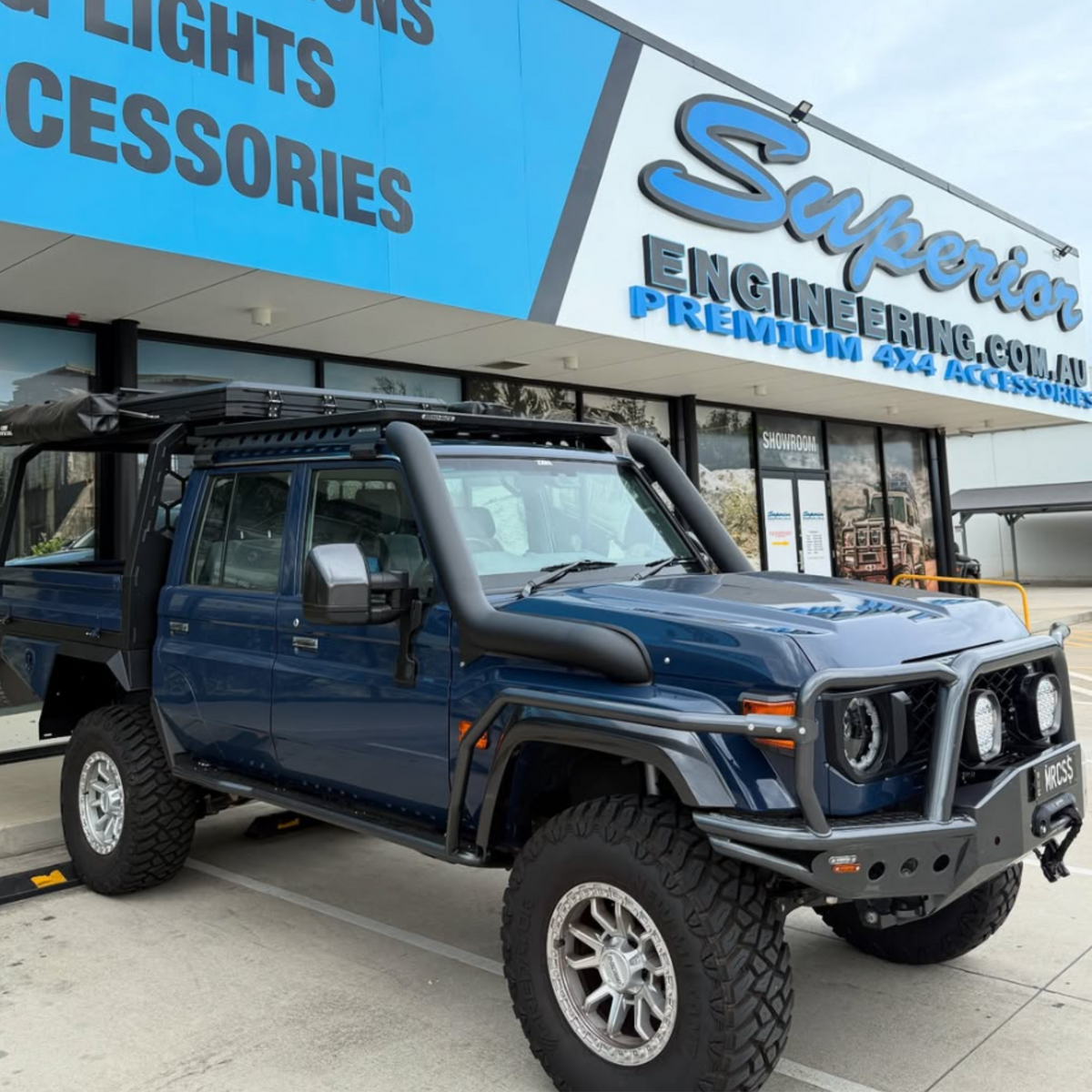 70 Series Facelift Dual Cab Sliders & Rails | Raslarr