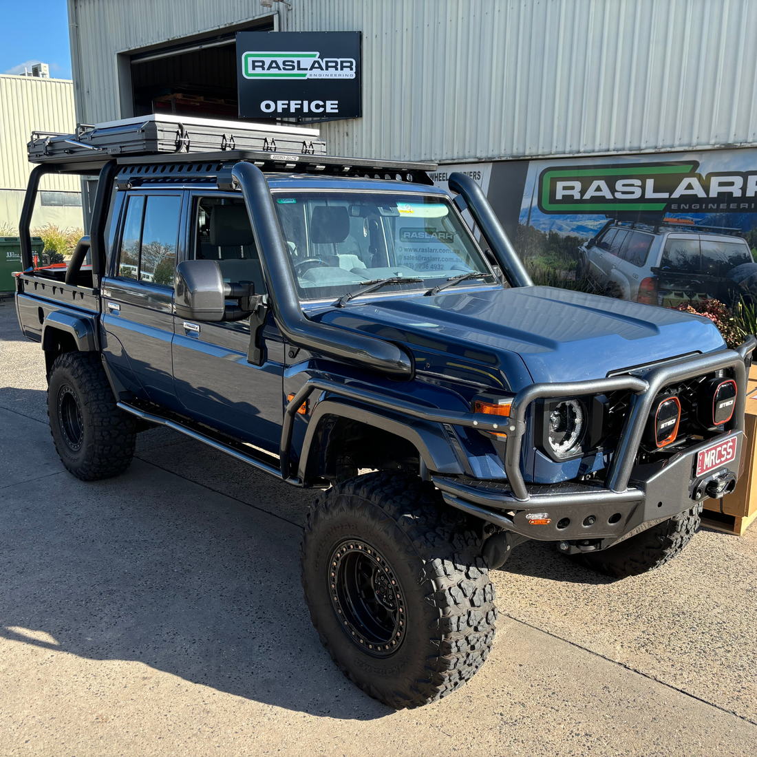 Cab Side Rails 70 Series Facelift Dual Cab Sliders & Rails | Raslarr