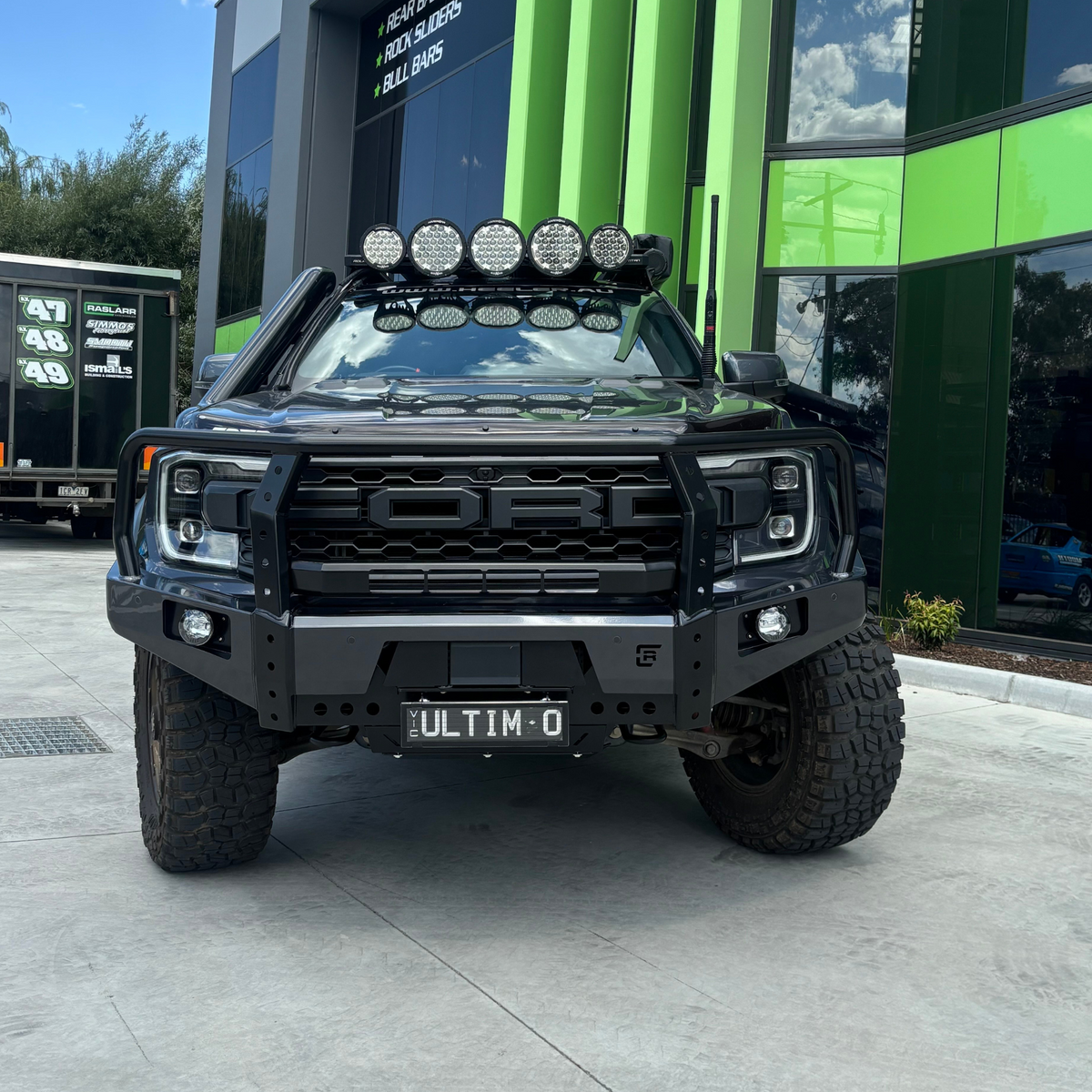 Ford Ranger Raptor Hooped (Dallas) Bull Bar | Raslarr
