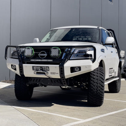 S5 Y62 Nissan Patrol Hooped (Dallas) Bull Bar