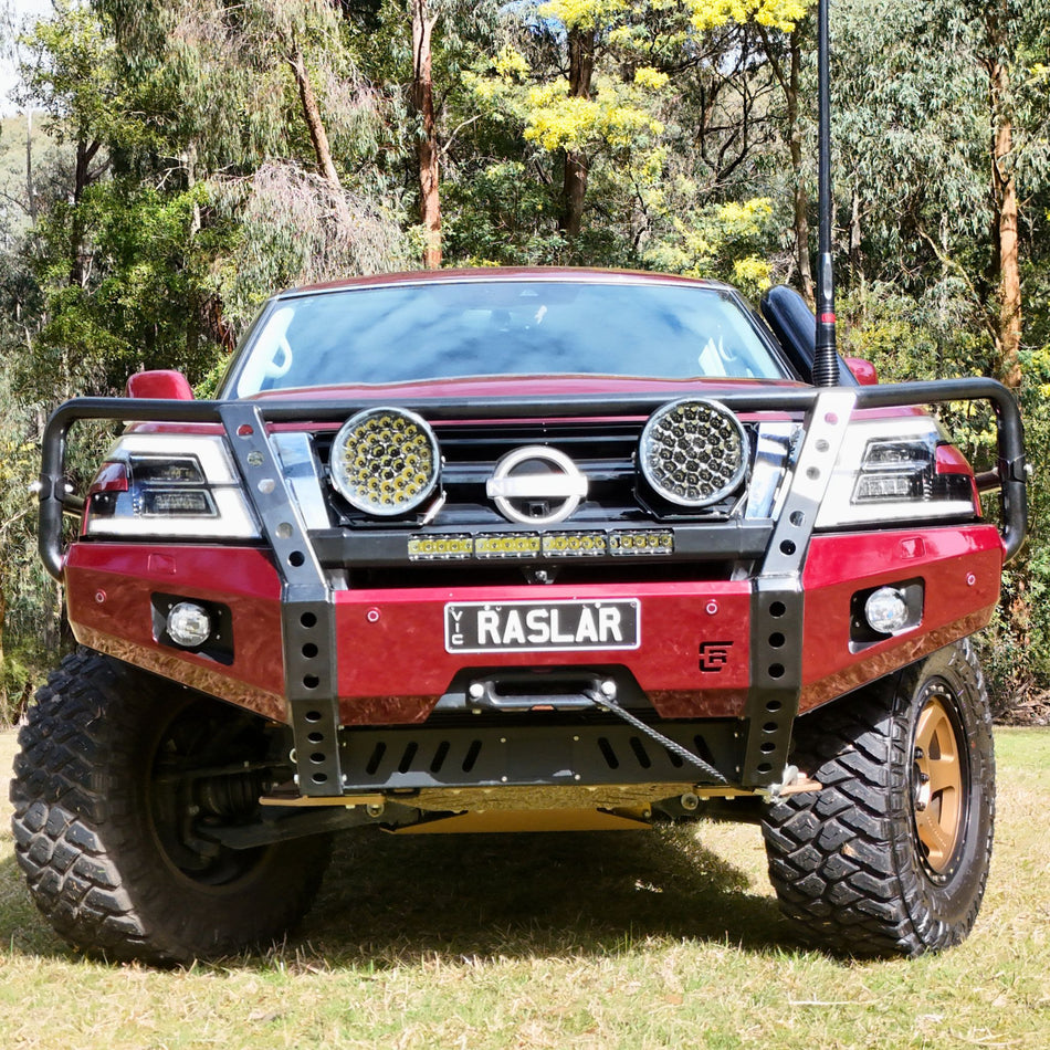 S5 Y62 Nissan Patrol Hooped (Dallas) Bull Bar