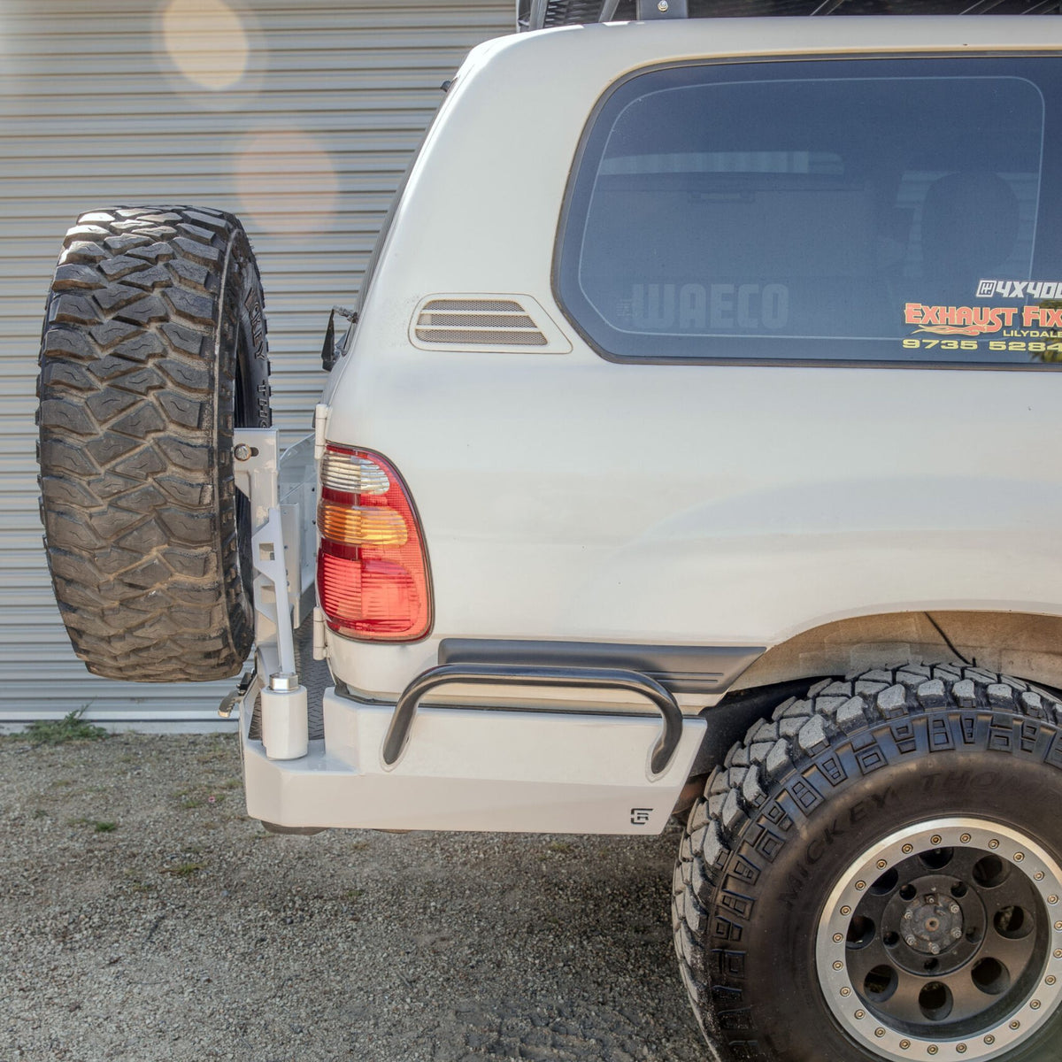 105 Series Toyota Landcruiser Rear Bar V2 (High Clearance) | Raslarr